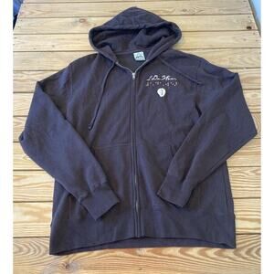 Apx 1 Da Wear Hoodie Jacket Size Large Men’s Brown Full Zip